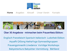 Tablet Screenshot of frauennetz-ebikon.ch